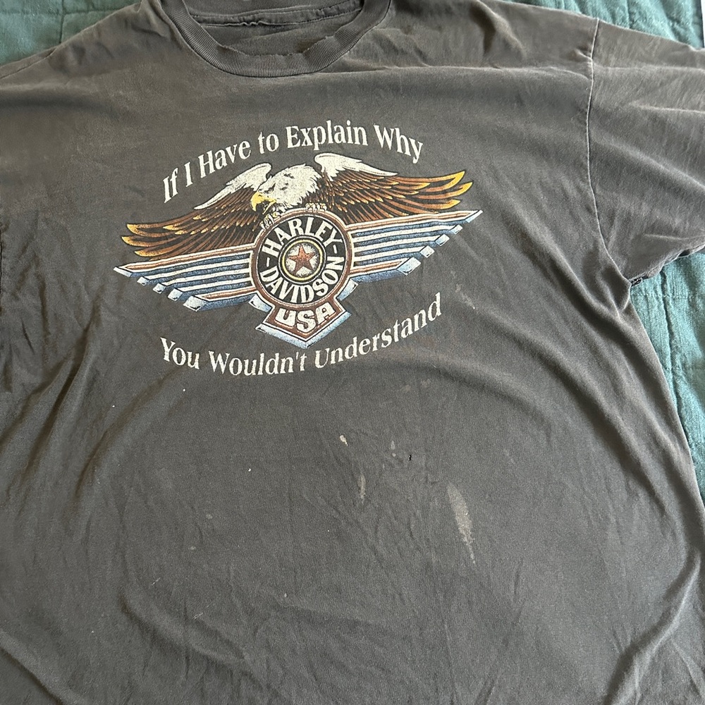 Distressed Vintage 1993 Harley Davidson Shirt